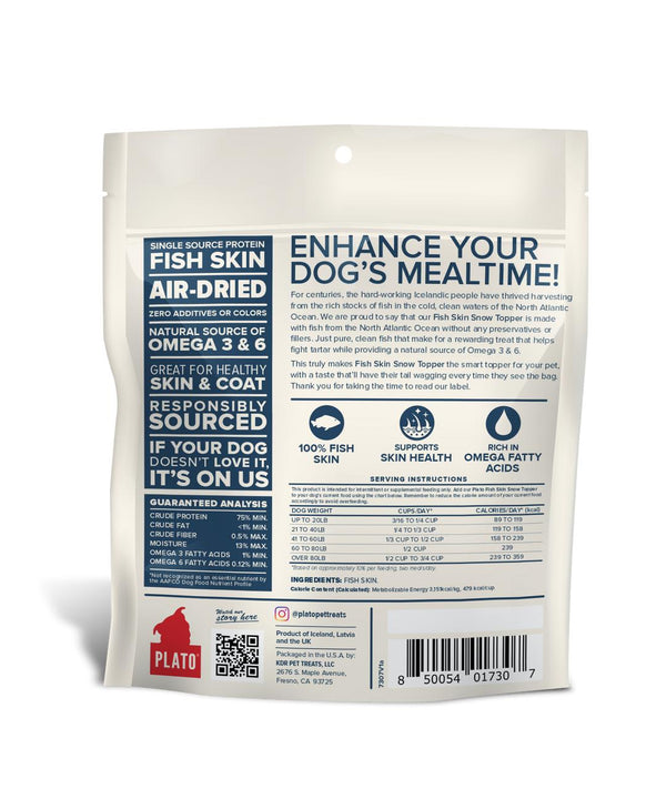 Plato Hundur's Crunch Let It Snow Dog Food Topper