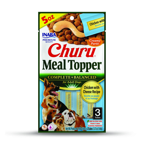 INABA Churu Meal Topper Chicken with Cheese for Dogs