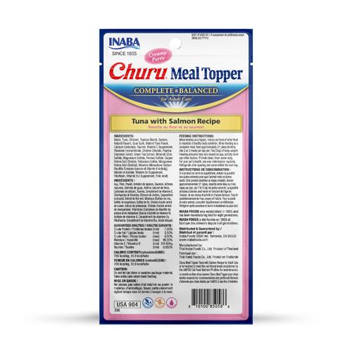 INABA Churu Meal Topper Tuna with Salmon for Cats