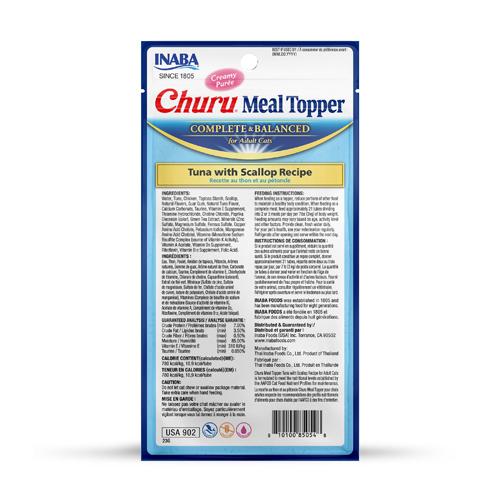INABA Churu Meal Topper Tuna with Scallop for Cats