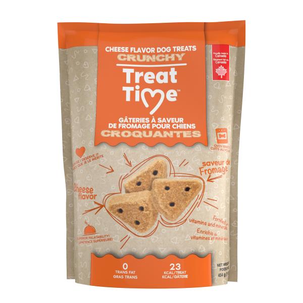 Treat Time Cheese Crunchy Dog Treats