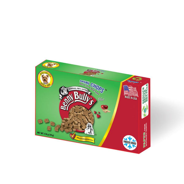 Benny Bully's Smart Pack Mini Chops Beef Liver & Apple Freeze-Dried Dog Treats