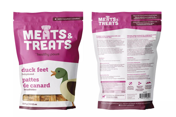 Healthy Paws Duck Feet Dehydrated Dog Treats