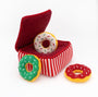 ZippyPaws Holiday Burrow Donutz Box Dog Toy