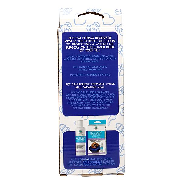 Calm Paws Behavior Support Calming Recovery Vest with Calming Disc for Dogs