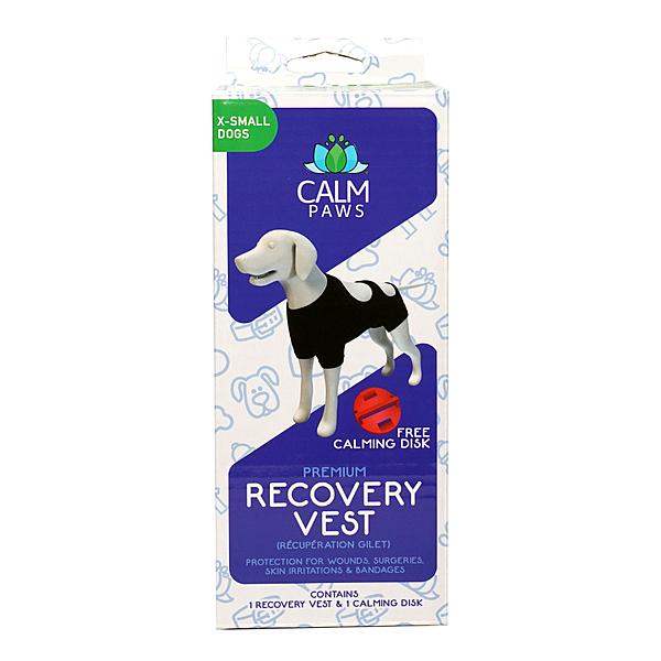 Calm Paws Behavior Support Calming Recovery Vest with Calming Disc for Dogs