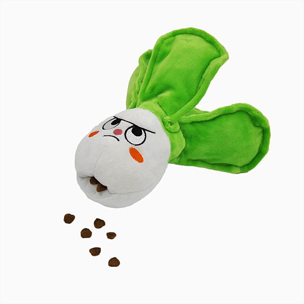 HugSmart Fuzzy Friendz Feisty Veggie Bok Choy Dog Toy