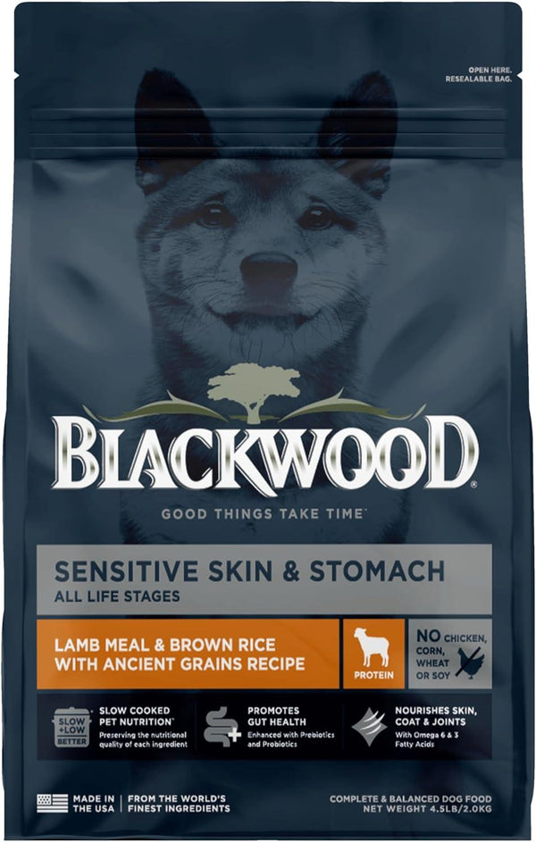 Blackwood Sensitive Skin & Stomach Lamb Meal & Brown Rice with Ancient Grains Dry Dog Food