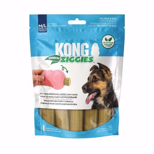 KONG Ziggies Enhanced Puppy Dog Treats, Medium/Large