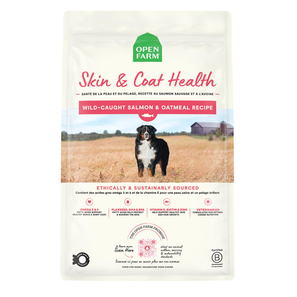 Open Farm Skin & Coat Health Wild-Caught Salmon & Oatmeal Recipe Dry Dog Food