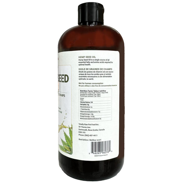 Totally Raw Pet Food H Seed Oil Dog Supplement