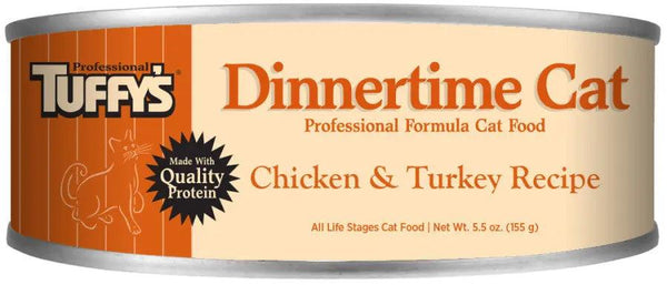 Tuffy's Pet Foods Dinnertime Chicken & Turkey Wet Cat Food Can