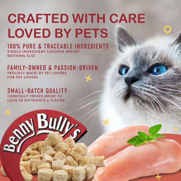 Benny Bully's Chicken Breast Chops Freeze-Dried Cat Treats