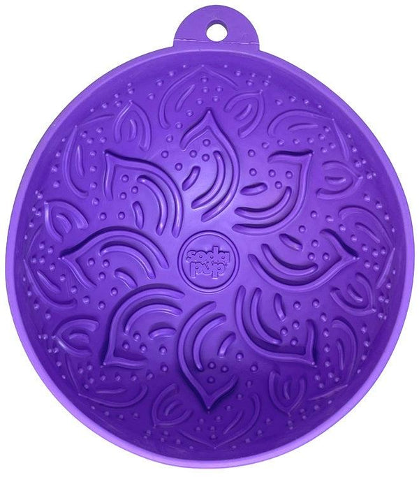 SodaPup Garden of Eatin' Tipsy Bowl Dog Slow Feeder, Purple