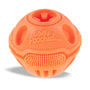 Messy Mutts Totally Pooched Stuff'n Brush Ball Dog Toy, Orange