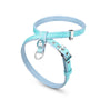 MyFamily Saint Tropez X-Harness in Synthetic Fiber for Dogs, Turquoise