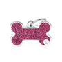 MyFamily Médaille d'identification Shine Glitter Os, Rose