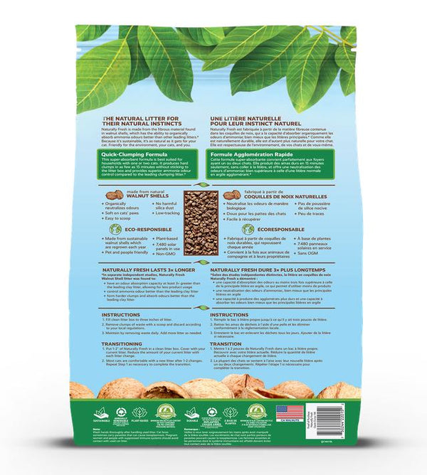 Naturally Fresh Walnut-Based Quick-Clumping Cat Litter (CA)