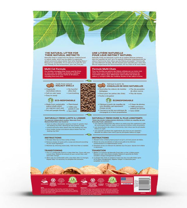 Naturally Fresh Walnut-Based Multi-Cat Clumping Cat Litter (CA)