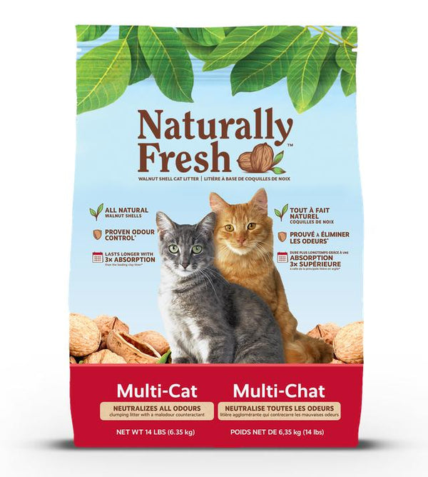 Naturally Fresh Walnut-Based Multi-Cat Clumping Cat Litter (CA)