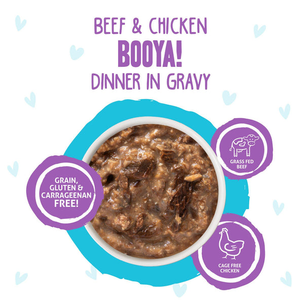 BFF OMG GRAVY Boeuf & Poulet Booya ! Dîner en Sauce Sachet de nourriture humide pour chat