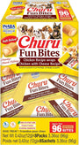 INABA Churu Fun Bites Chicken Recipe Wraps with Cheese Dog Treats