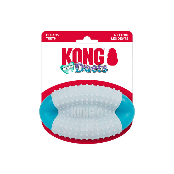 KONG Dental Duets Football Dog Toy