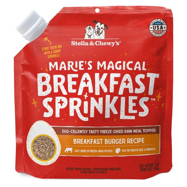 Stella & Chewy's Marie's Magical Breakfast Sprinkles Breakfast Burger Freeze-Dried Dog Food Topper