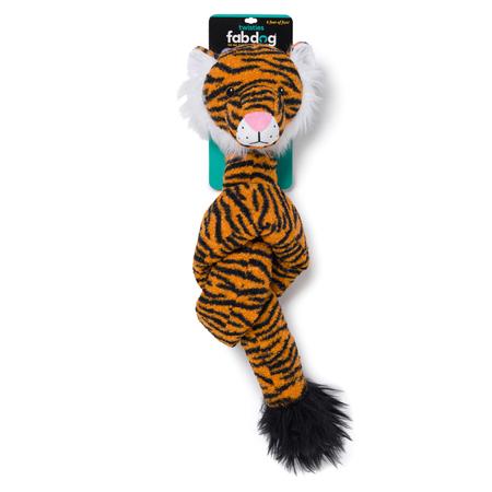 fabdog Twisty Tiger Dog Toy