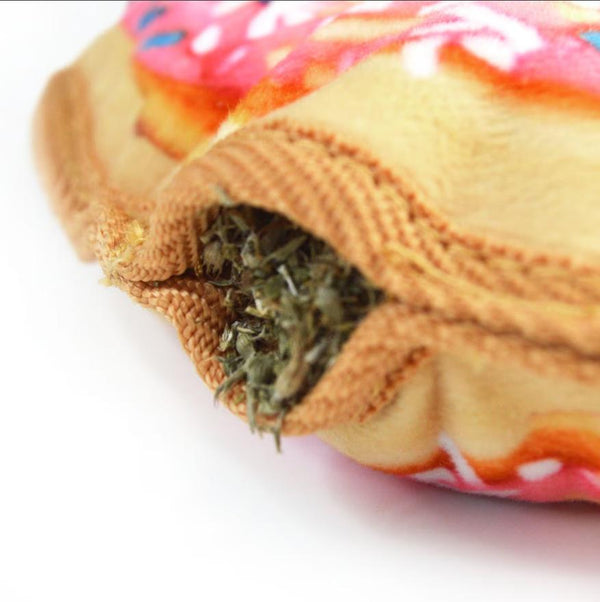 Doggijuana Tuffer Chewer Donut Refillable Juananip Dog Toy