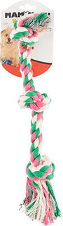 Mammoth Flossy Chews 3 Knot Rope Dog Toy, Color Varies