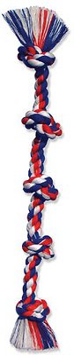 Mammoth Flossy Chews 5 Knot Rope Dog Toy, Color Varies