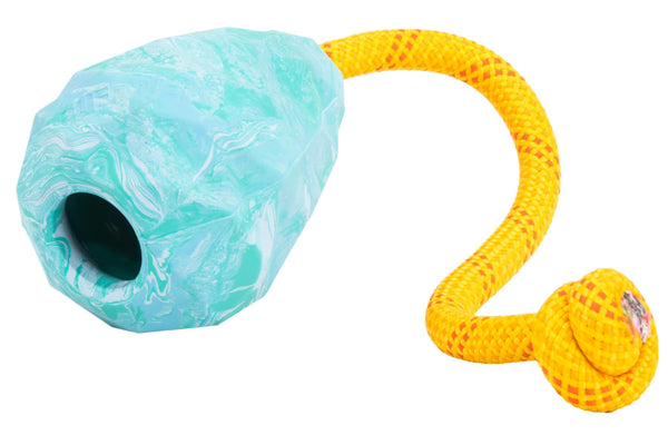 Ruffwear Huck-a-Cone Rubber Tug Dog Toy, Glacial Blue