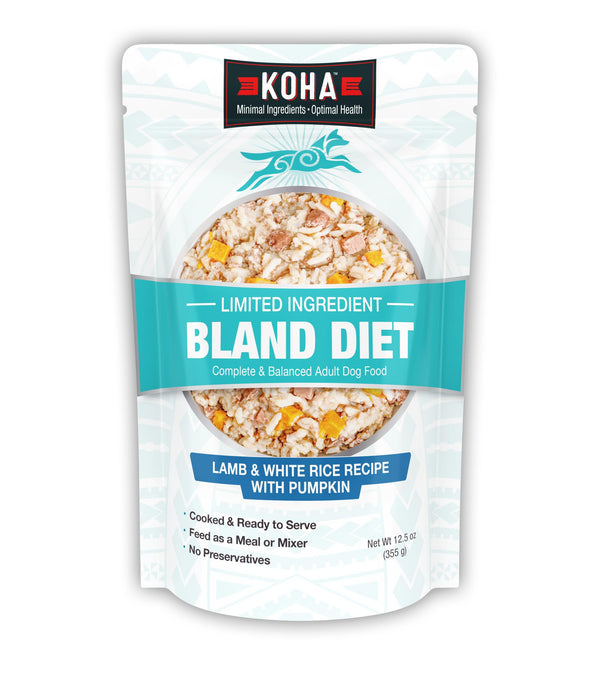 KOHA Limited Ingredient Bland Diet Lamb & White Rice Wet Dog Food Pouch