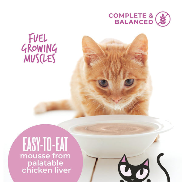 Tiki Cat Baby Mousse Chicken, Duck & Duck Liver in Broth Wet Cat Food Pouch