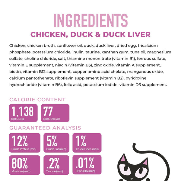 Tiki Cat Baby Mousse Chicken, Duck & Duck Liver in Broth Wet Cat Food Pouch