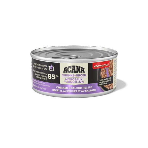 ACANA Chunks in Broth Chicken & Salmon Recipe Kitten Wet Cat Food Can (CA)