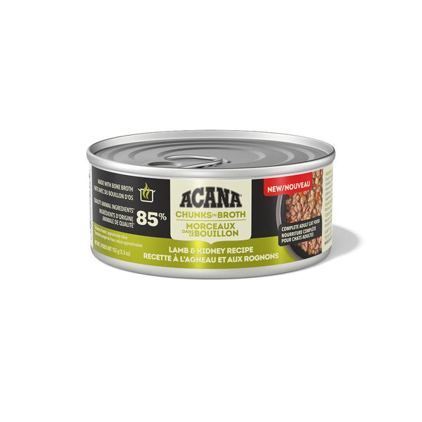 ACANA Chunks in Broth Lamb & Kidney Recipe Wet Cat Food Can (CA)