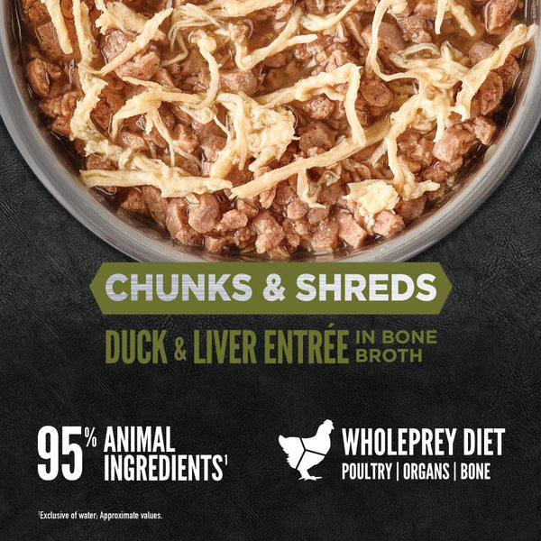 ORIJEN Chunks & Shreds Duck & Liver Entree Wet Cat Food Can (CA)