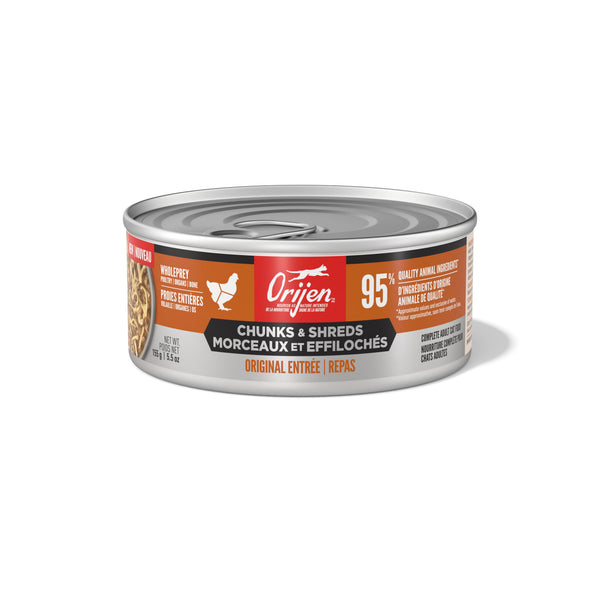 ORIJEN Chunks & Shreds Original Entree Wet Cat Food Can (CA)