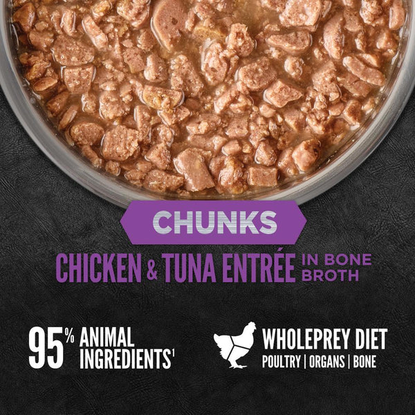 ORIJEN Chunks Chicken & Tuna Entree Kitten Wet Cat Food Can (CA)