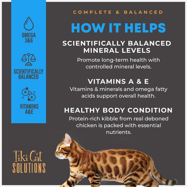 Tiki Cat Solutions Mineral Balance Chicken Dry Cat Food