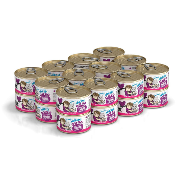 BFF Dîner duo Thon et Tilapia hachés en gelée Nourriture humide pour chats en boîte