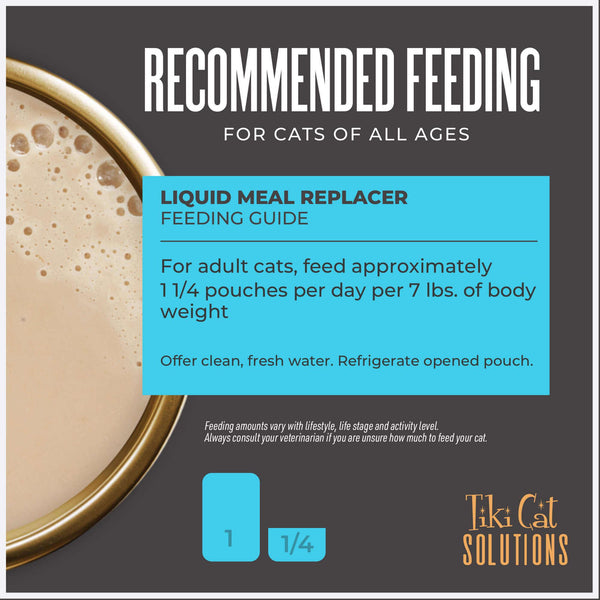 Tiki Cat Solutions Liquid Meal Replacer Tuna in Goat's Milk Wet Cat Food Pouch