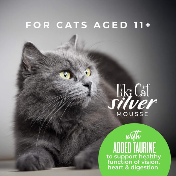 Tiki Cat Silver Mousse with Chicken, Duck & Duck Liver in Broth Wet Cat Food Pouch
