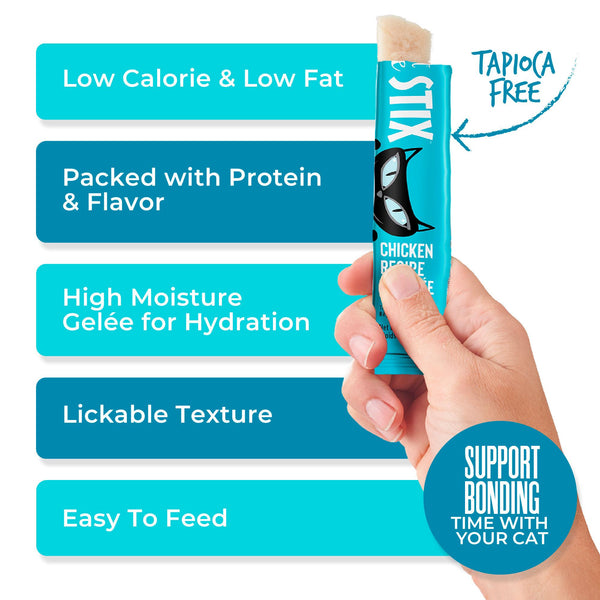 Tiki Cat Gelee Stix Chicken in Gelee Cat Treats