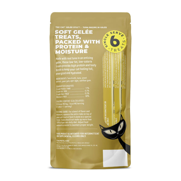Tiki Cat Gelee Stix Thon en Gelée Friandises Humides pour Chats