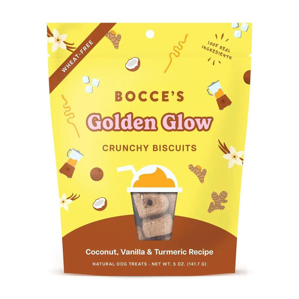 Bocce's Bakery Golden Glow Crunchy Biscuits Dog Treats