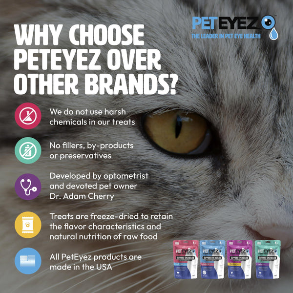 Pet Eyez Friandises pour chats aux vitamines Whitefish