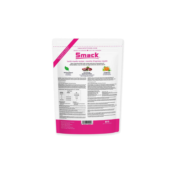 Smack Pet Food Lamb Royale Dehydrated Cat Food